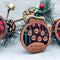 Personalized Family Christmas Ornament: Wood, Pet Paw Print Keepsake