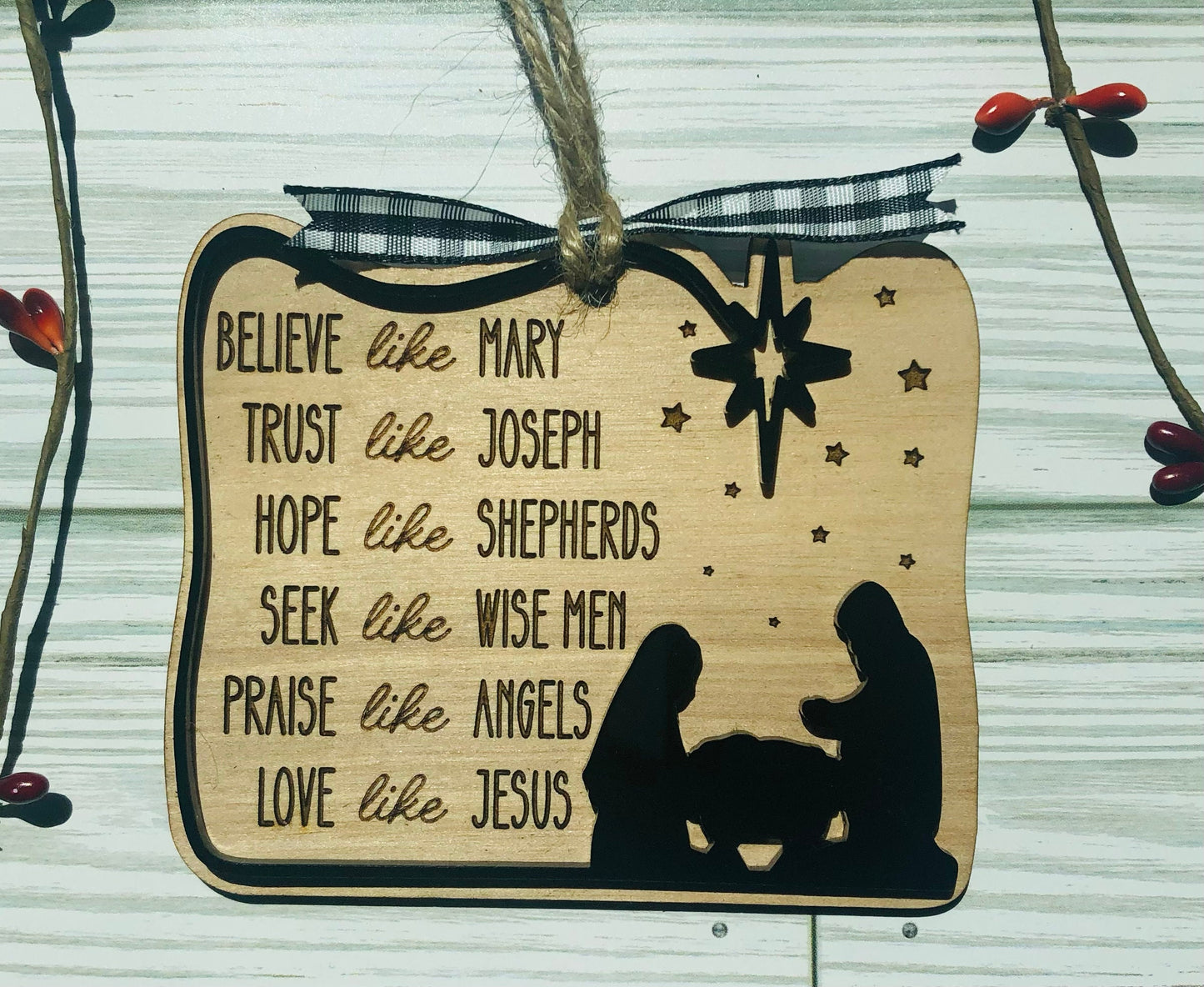 Nativity Ornament, Christmas Ornament, Personalized Ornaments, The Reason For The Season Ornament