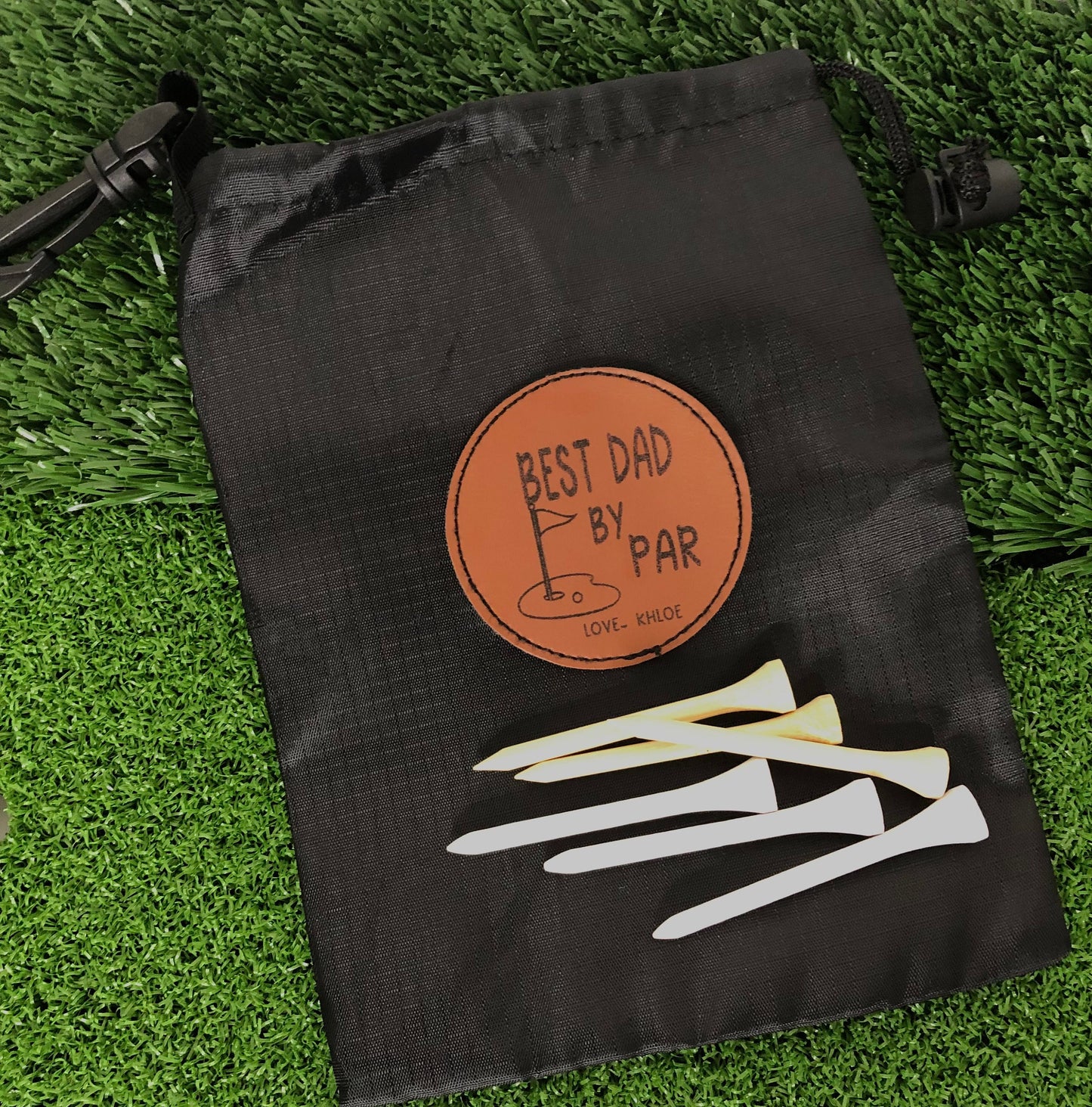 Personalized Golf Valuables Pouch, Golf Tee Bag, Golf Ball Bag, Golf Gifts For Men,  Groomsmen Gifts, Golf Bag Accessories