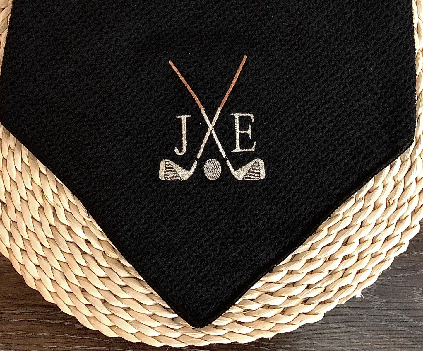 Personalized Golf Towel, Father's Day Gift For Dad, Embroidered Golf Towel For Men, Monogrammed Birthday Golf Present, Men Golf Gifts