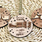 Personalized Friendship Ornament: Laser Engraved Wood, Long Distance Gift
