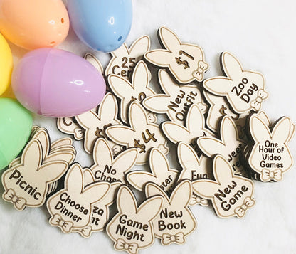 Easter Tokens 30, Advent Tokens, Holiday Tokens, Bunny Tokens, Reward Tokens, Family Easter Tokens, Holiday Tokens For Children