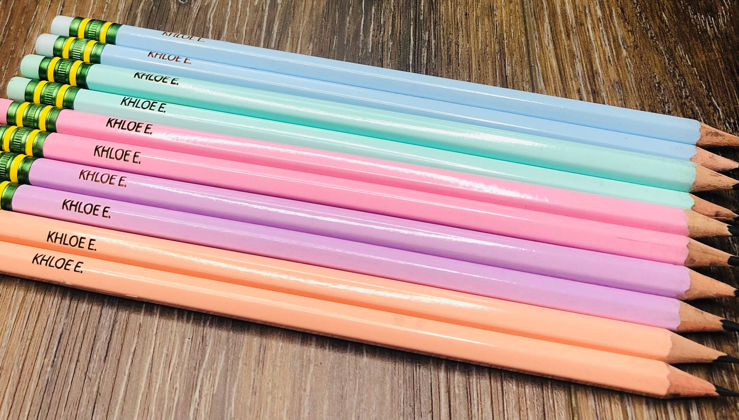 Personalized Pencils: Engraved #2 Ticonderoga Pencils