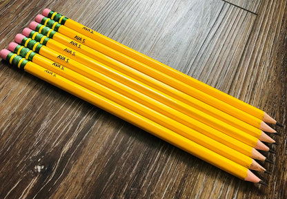 Personalized Engraved Pencils: Ticonderoga #2, Back to School