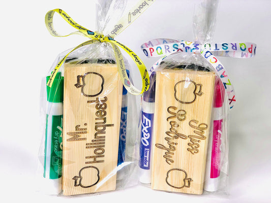 Personalized Whiteboard Eraser, Chalkboard Eraser, Teacher Appreciation Gift, Teacher Ornament Gift