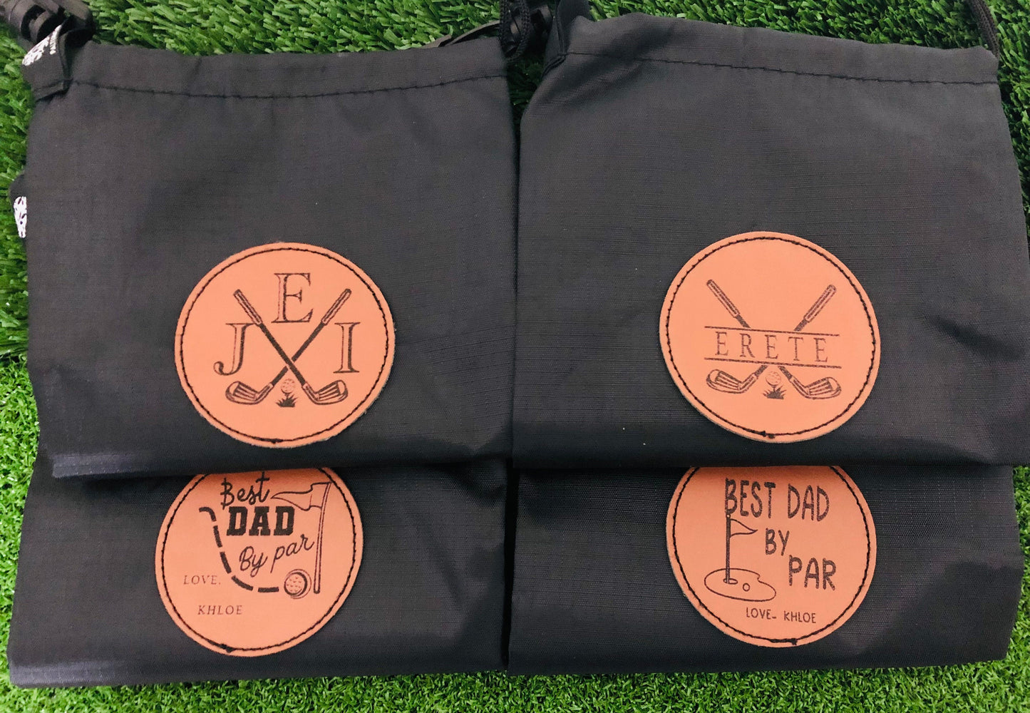 Personalized Golf Valuables Pouch, Golf Tee Bag, Golf Ball Bag, Golf Gifts For Men,  Groomsmen Gifts, Golf Bag Accessories