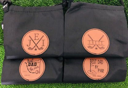 Personalized Golf Valuables Pouch: Golf Tee Bag, Groomsmen Gift