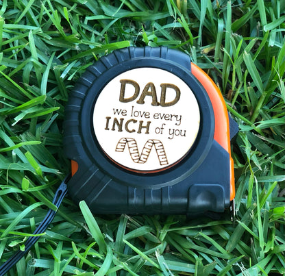 Engraved 25ft Tape Measure Set, Personalized Tape Measure, Fathers Day Gift, Personalized Gifts for Dad,