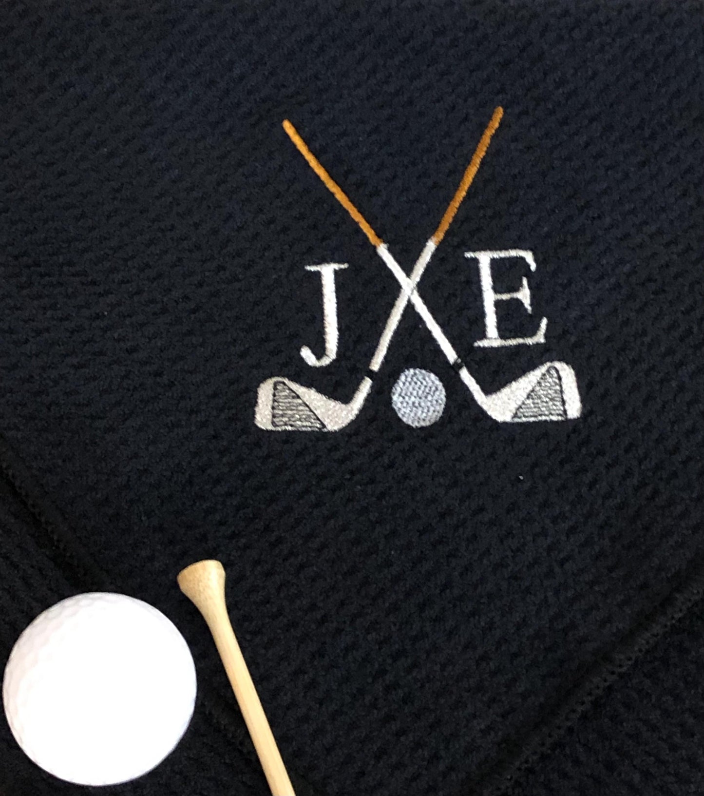 Personalized Golf Towel, Father's Day Gift For Dad, Embroidered Golf Towel For Men, Monogrammed Birthday Golf Present, Men Golf Gifts