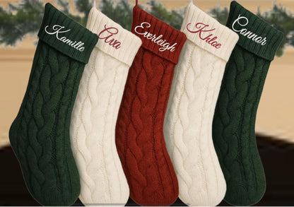 Personalized Embroidered Christmas Stocking: 2025 Holiday Decor