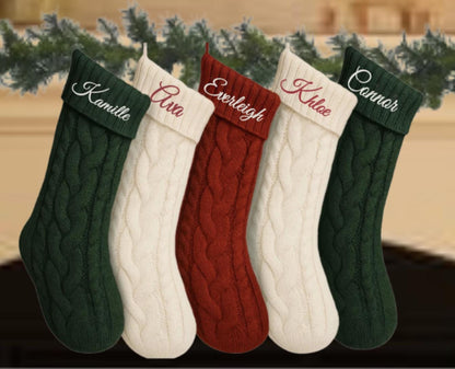 Personalized Embroidered Christmas Stocking: 2025 Holiday Decor