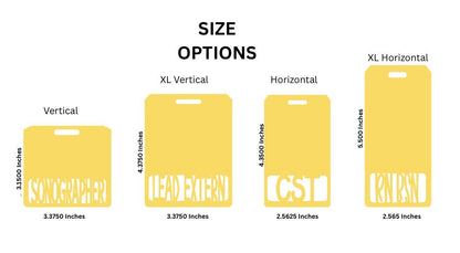 Custom Acrylic Badge Buddy: Nurse, Healthcare, X-Ray ID Holder